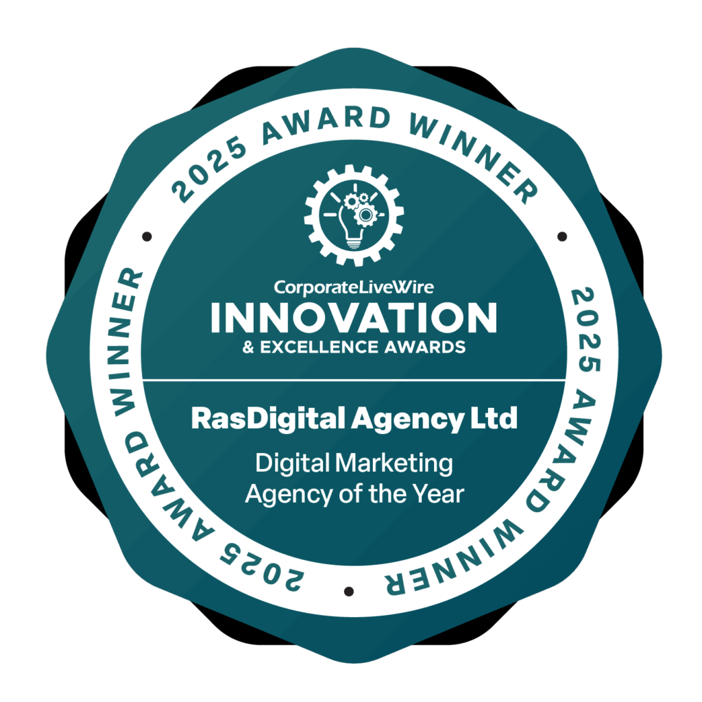2025 Award Winner Rasdigital Agency ltd Digital Marketing Agency of the year